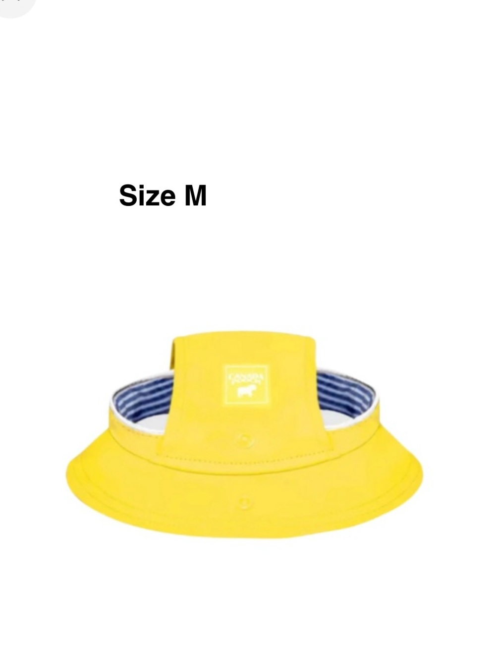 Canada Pooch Rain Hat Yellow Size M in excellent condition ⭐️⭐️⭐️⭐️